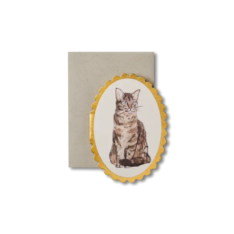 Tabby Cat Mini Card