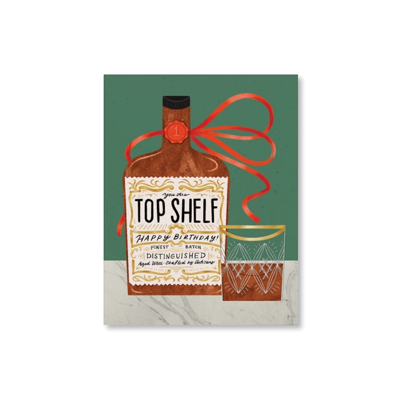 Top Shelf Whiskey SIngle Card