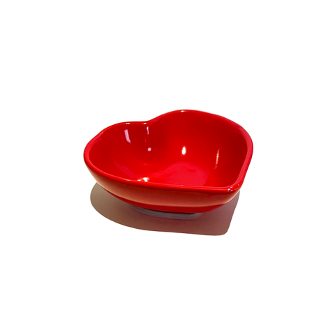 True Red Heart Ceramic Trinket Tray