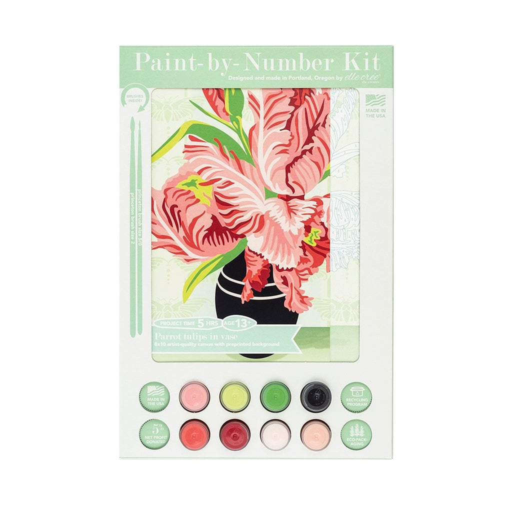 Parrot Tulips Paint By Number Kit