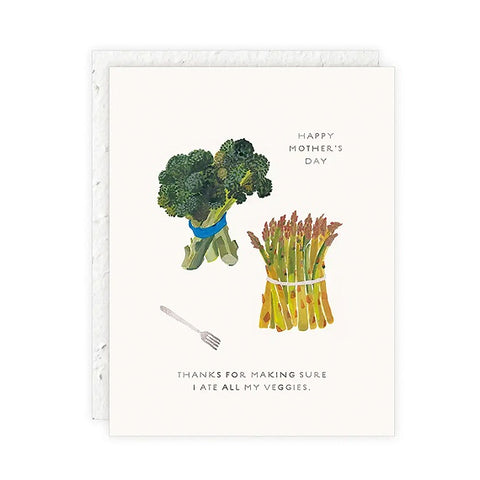 Eat Your Veggies Mother's Day Card