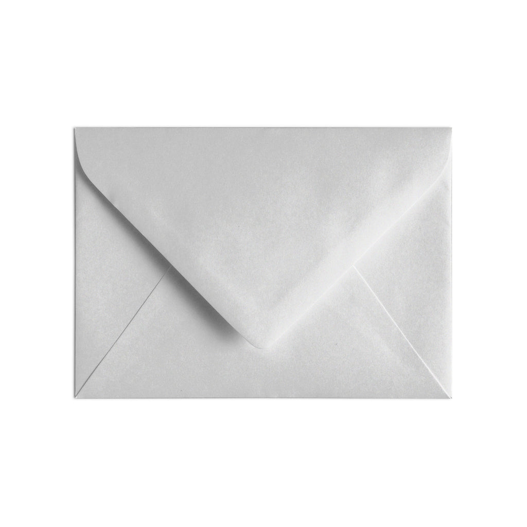 A7 Envelope Shimmer Silver