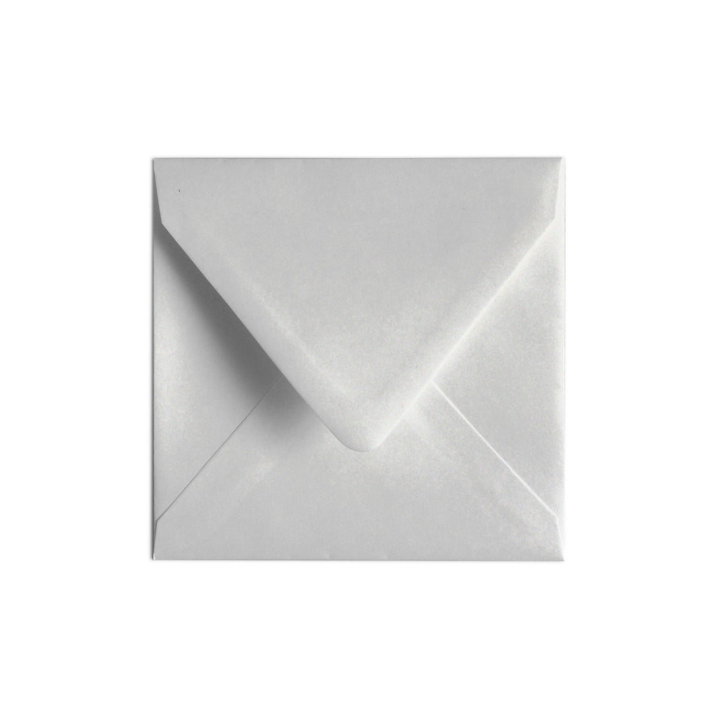 Square Envelope Shimmer Silver