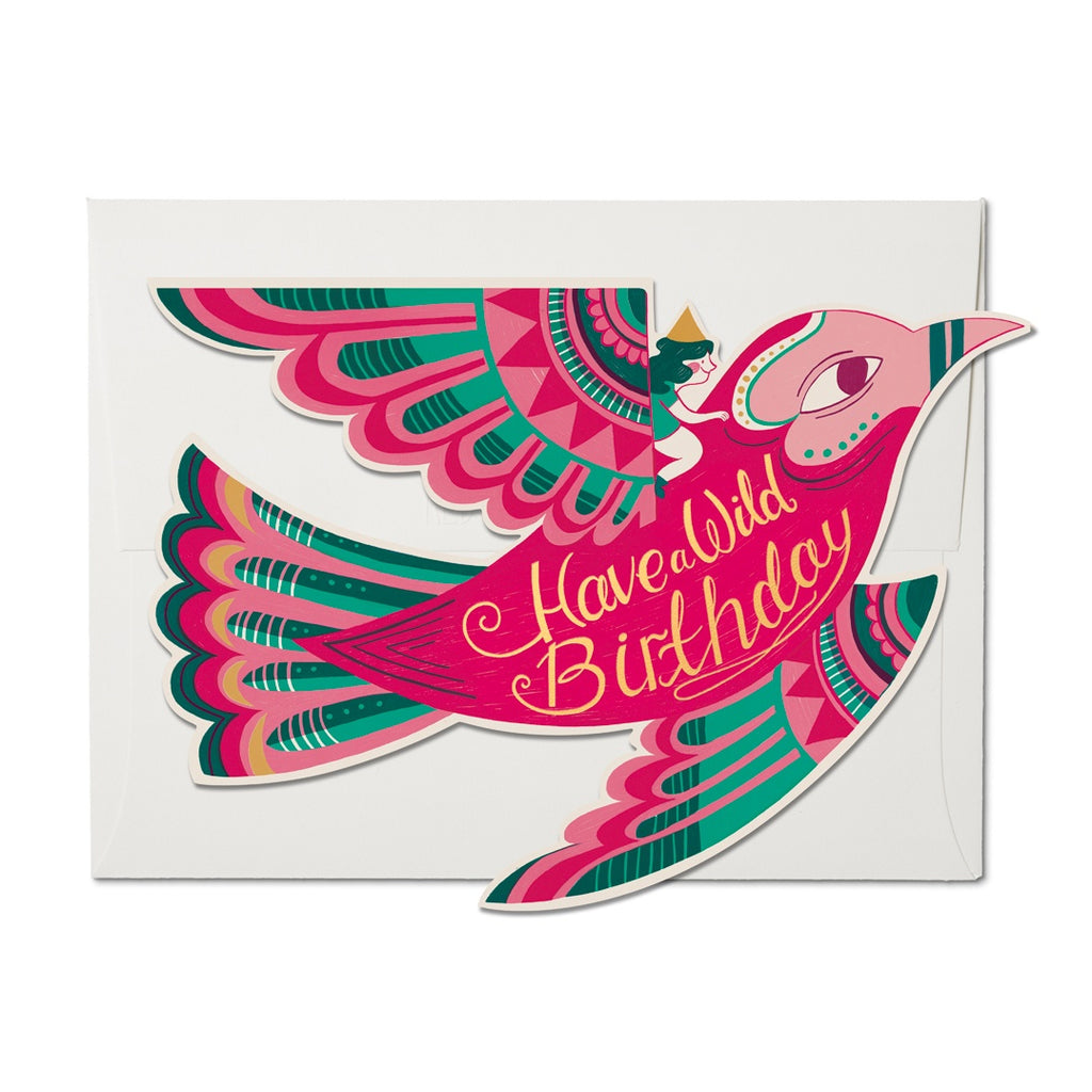 Wild Birthday Die Cut Foil Single Card