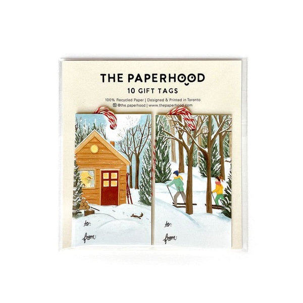 Winter Cottage & Cross Country Gift Tags