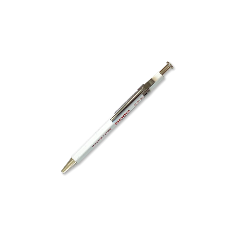 Wooden Needle Point Pen - White
