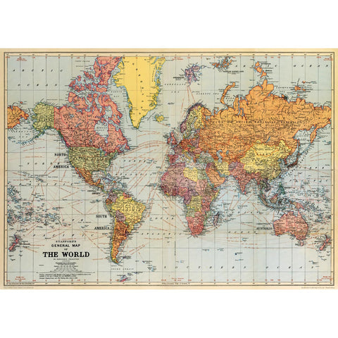 World Map Poster Wrap