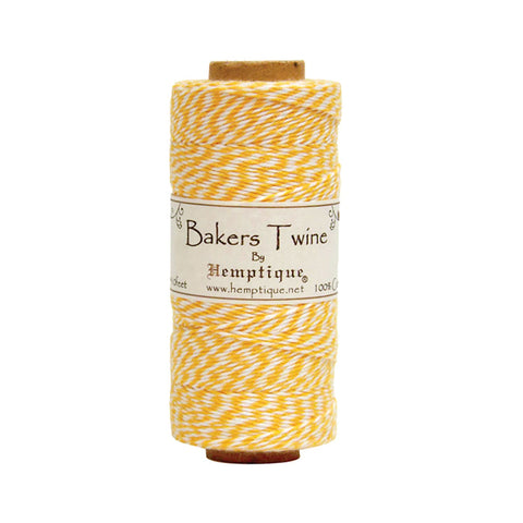 Cotton Bakers Twine - Yellow/White