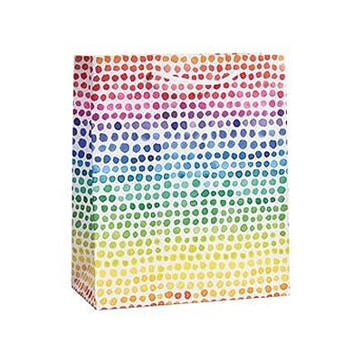 Rainbow Dot Medium Gift Bag