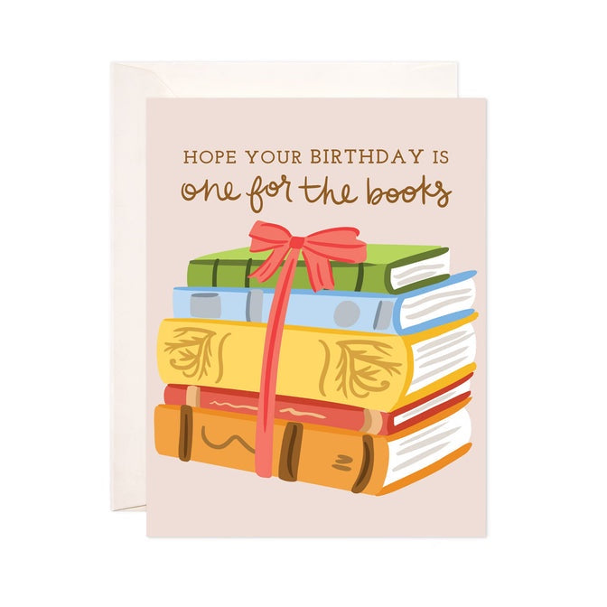 Birthday Books Single Card