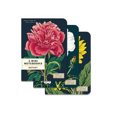 Cavallini Mini Botany Notebook Set/3