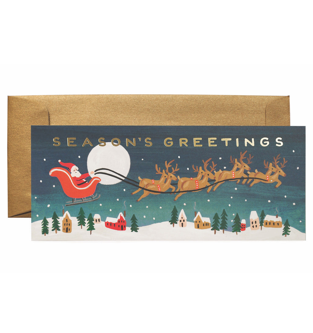 Santa's Sleigh No. 10 Single Card