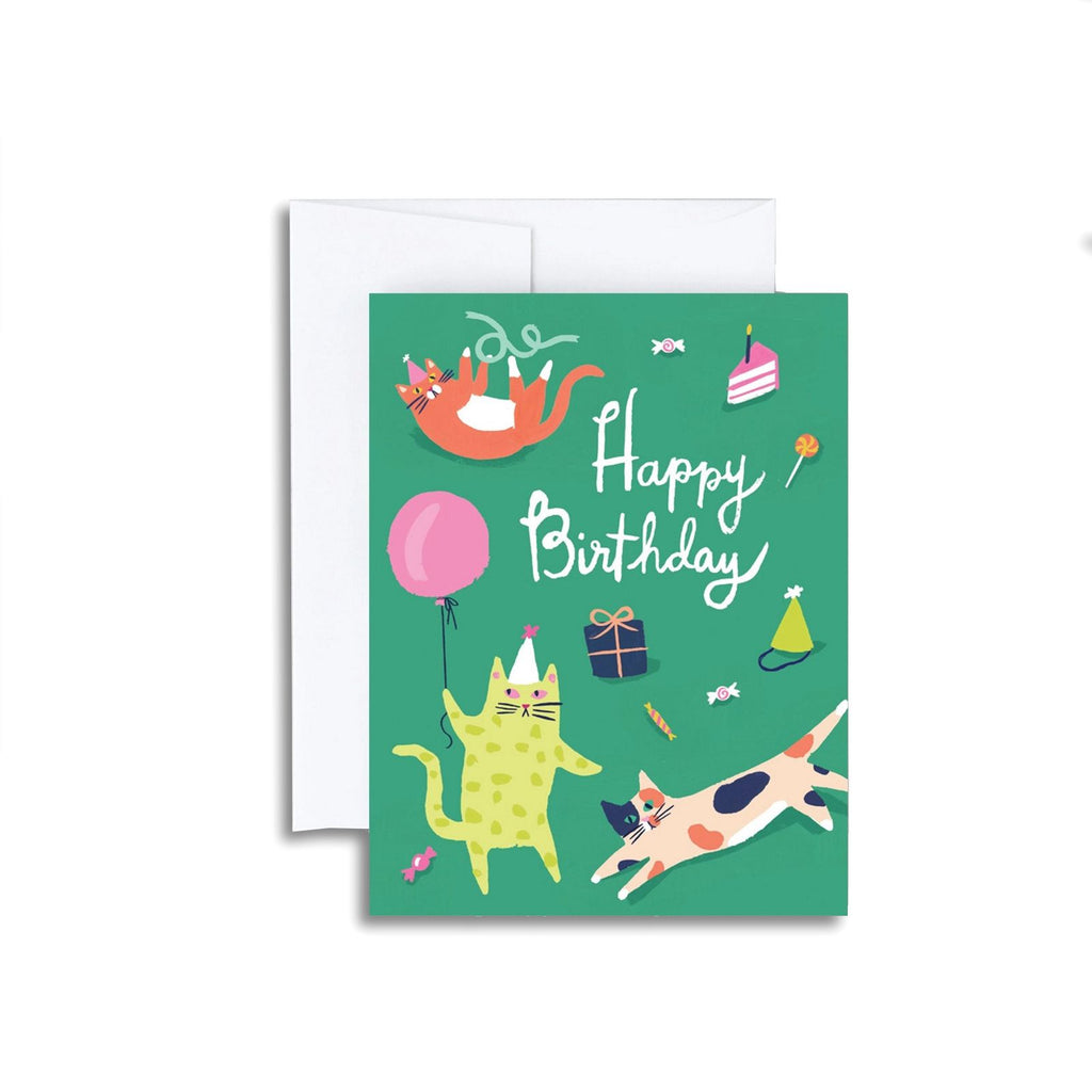 Cat Party Single Card