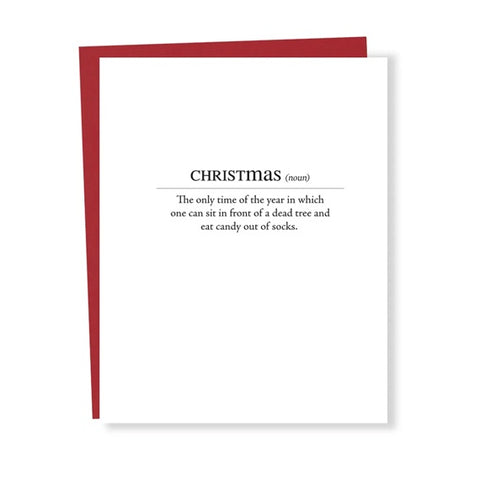 Christmas Definition Single Card