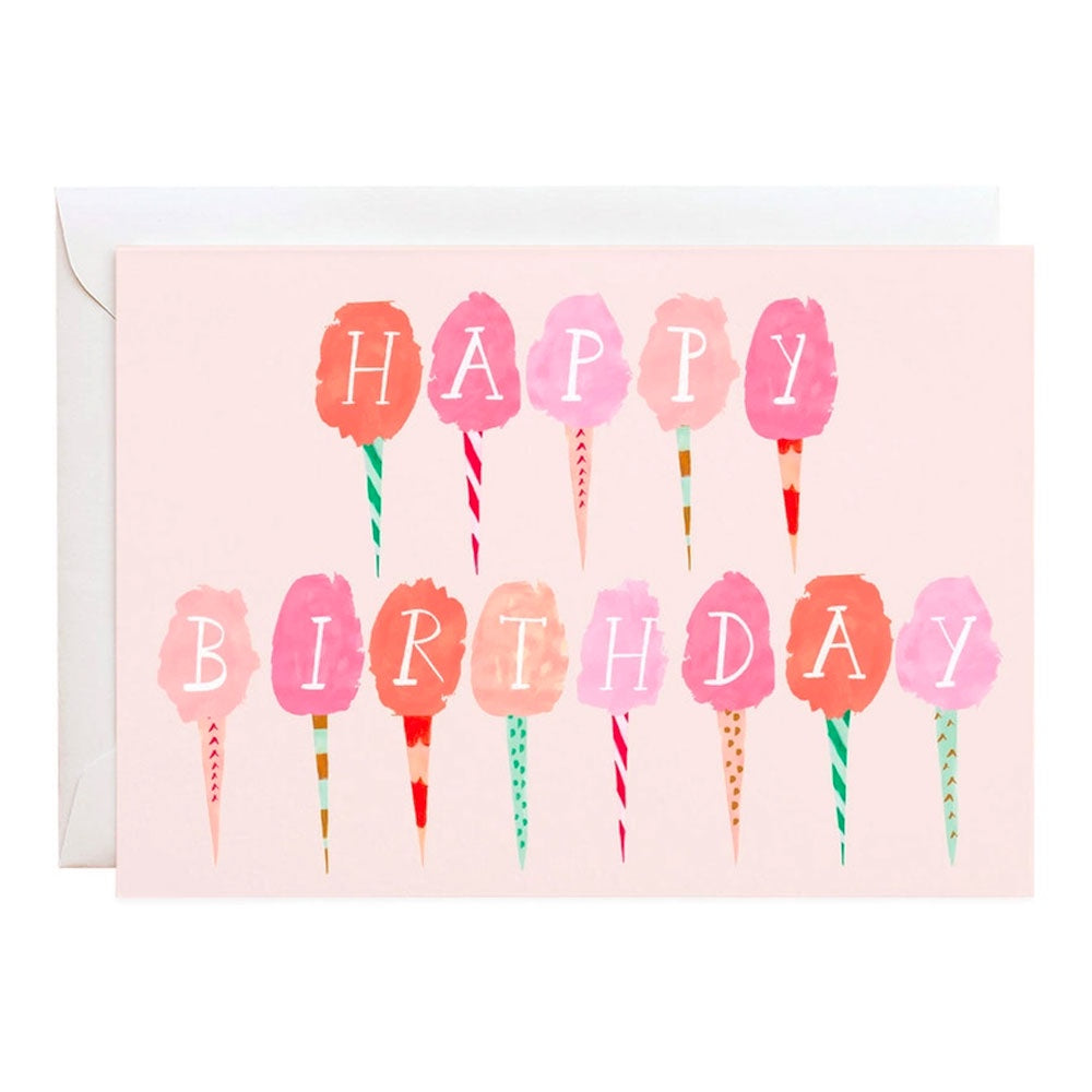 Cotton Candy For The Birthday Girl Single Card
