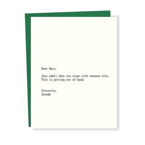 Dear Blank Mary/Joseph Single Card