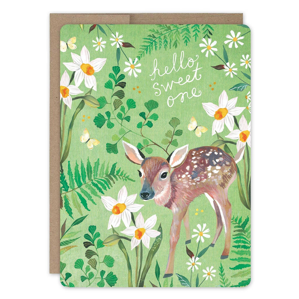 Fawn New Baby Single Card