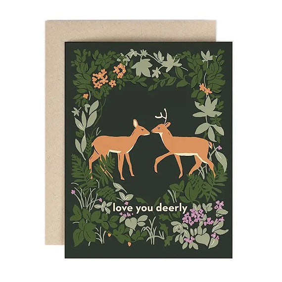 Love You Deerly Single Card