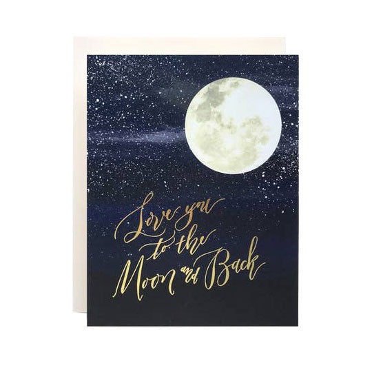Love You To The Moon Single Card