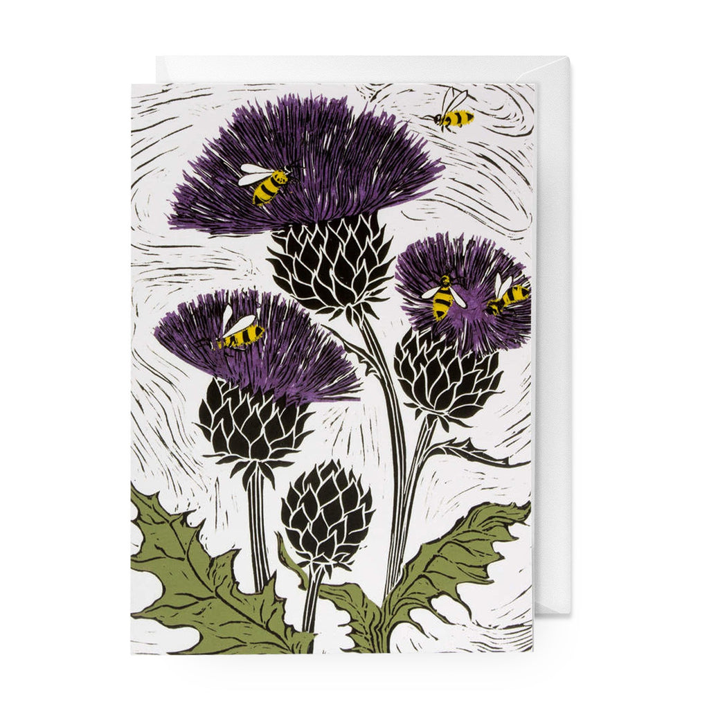 Bees & Thistle Single Card