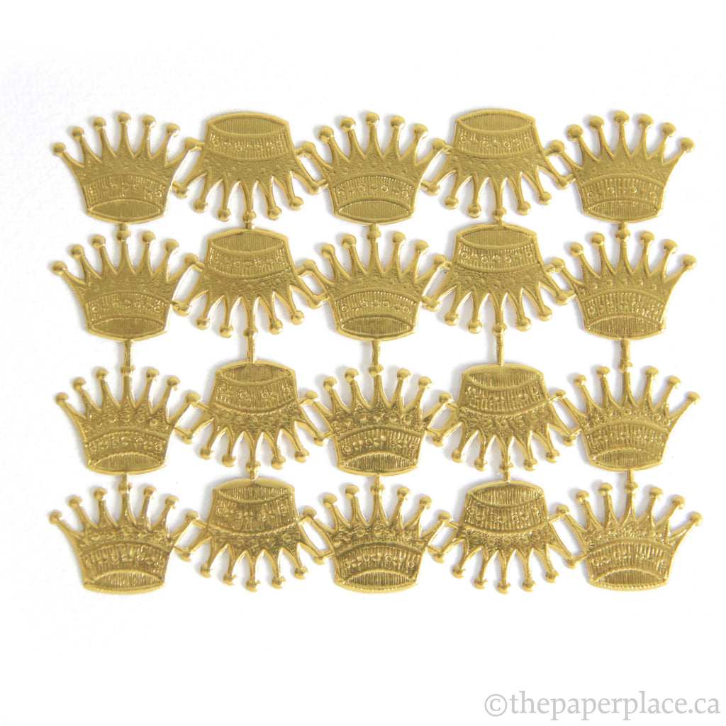 Dresden Trim - Crowns - Double-Sided Gold