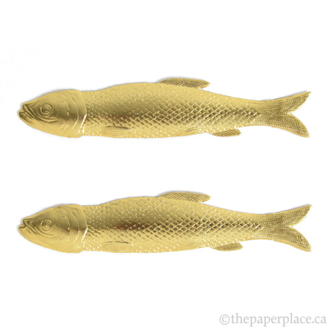 Dresden Trim - Fish - Double-Sided Gold