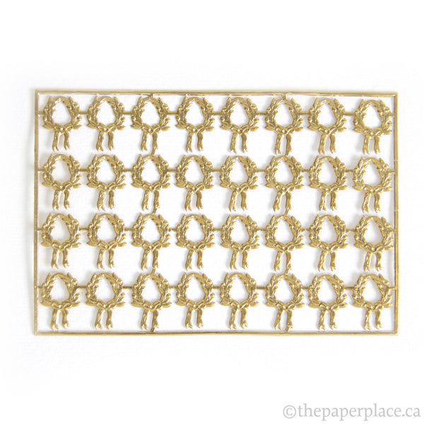 Dresden Trim - Wreath - Double-Sided Gold
