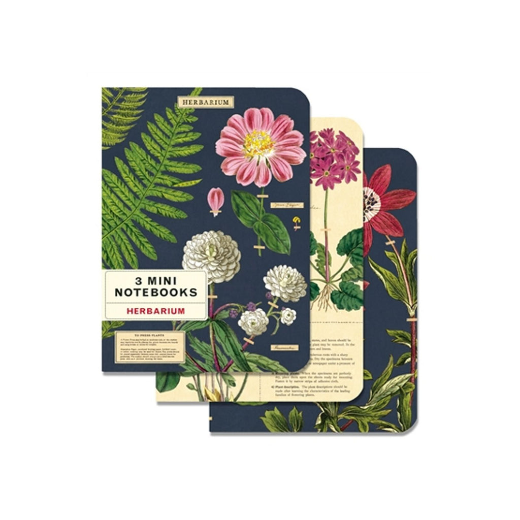 Cavallini Mini Herbarium Notebook Set/3