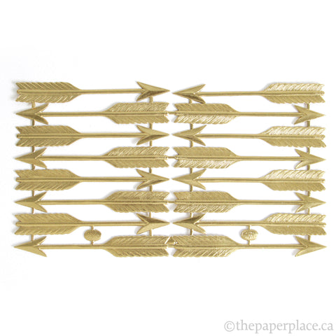 Dresden Trim - Large Arrow - Double-Sided Gold