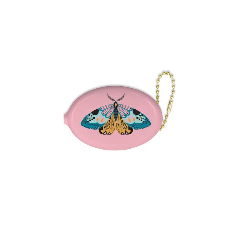 Floral Moth Coin Pouch