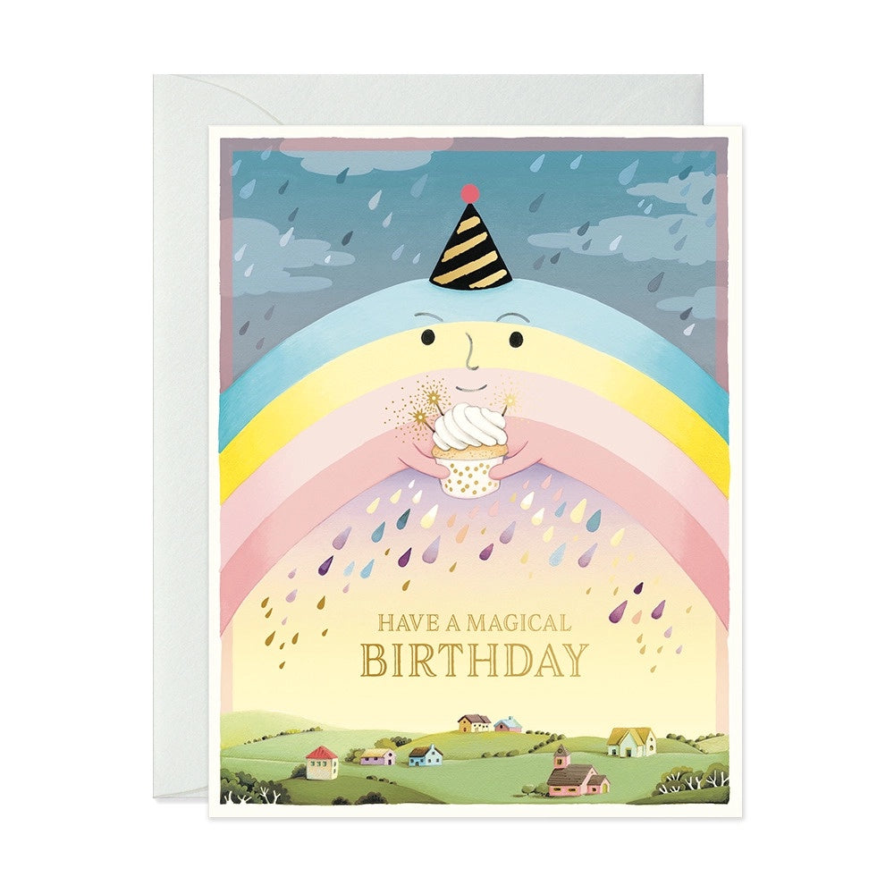 Rainbow Magical Birthday Single Card