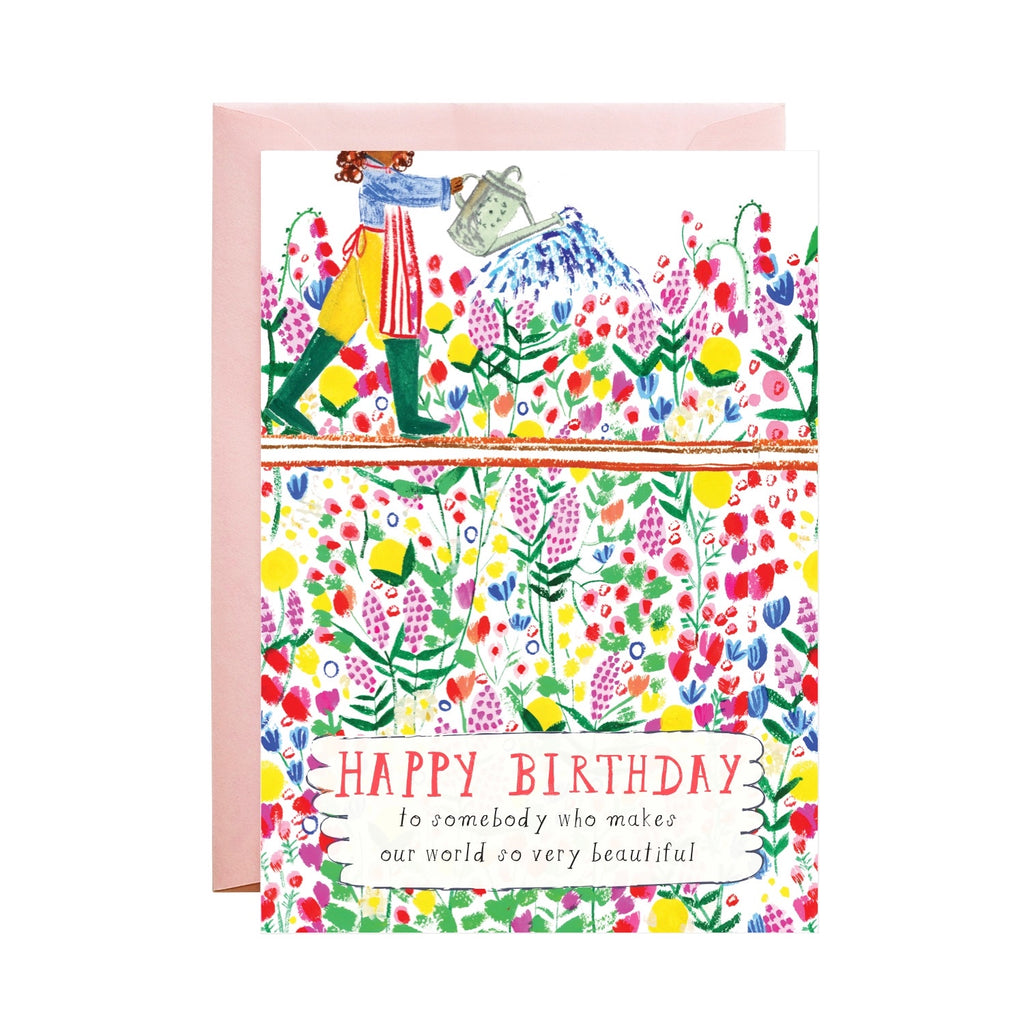 Peonies and Roses Birthday Card