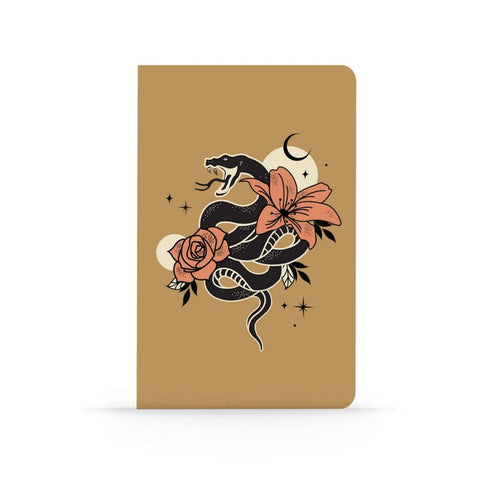 Serpent in the Flowers Layflat Notebook