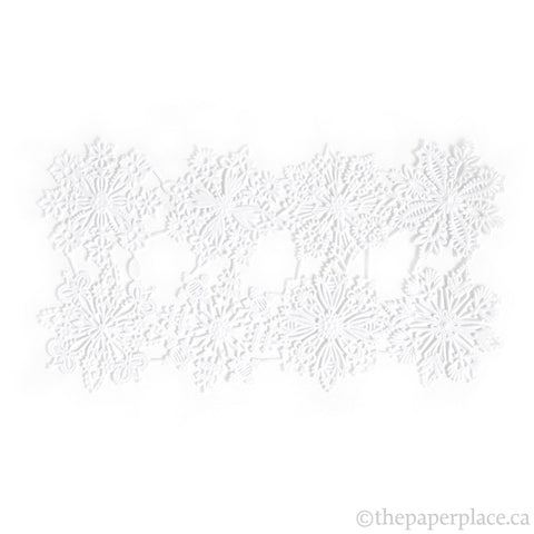 Dresden Trim - Snowflake - Double-Sided White