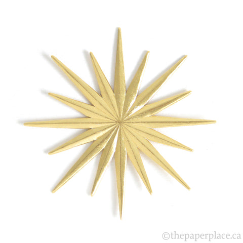 Dresden Trim - Star - Double-Sided Gold