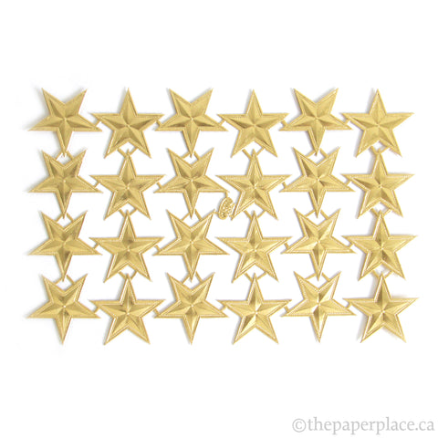 Dresden Trim - Stars - Double-Sided Gold