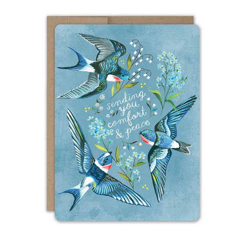 Swallows Sympathy Single Card