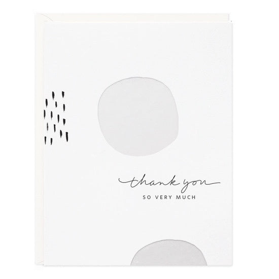Thank You White Dots Card